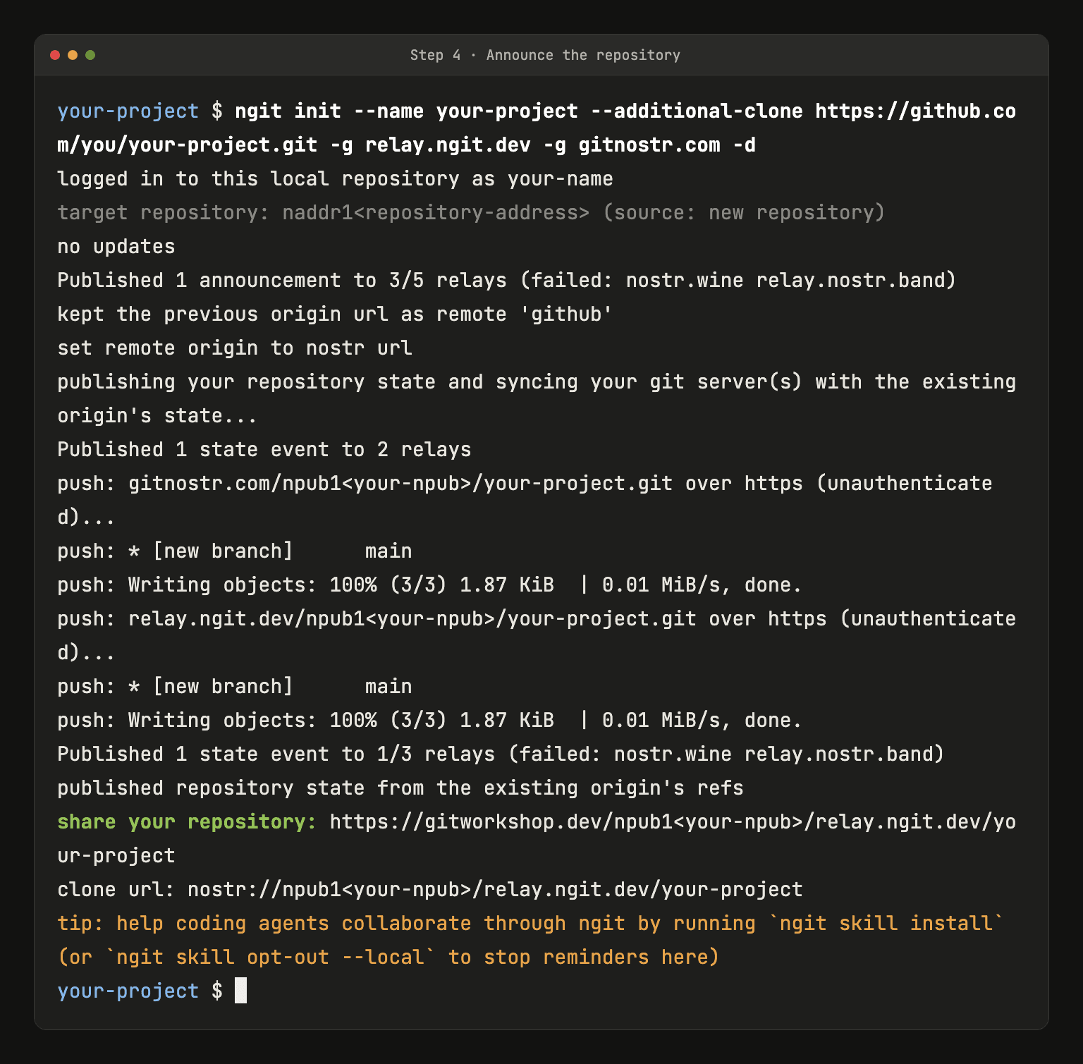 Announcing the repository